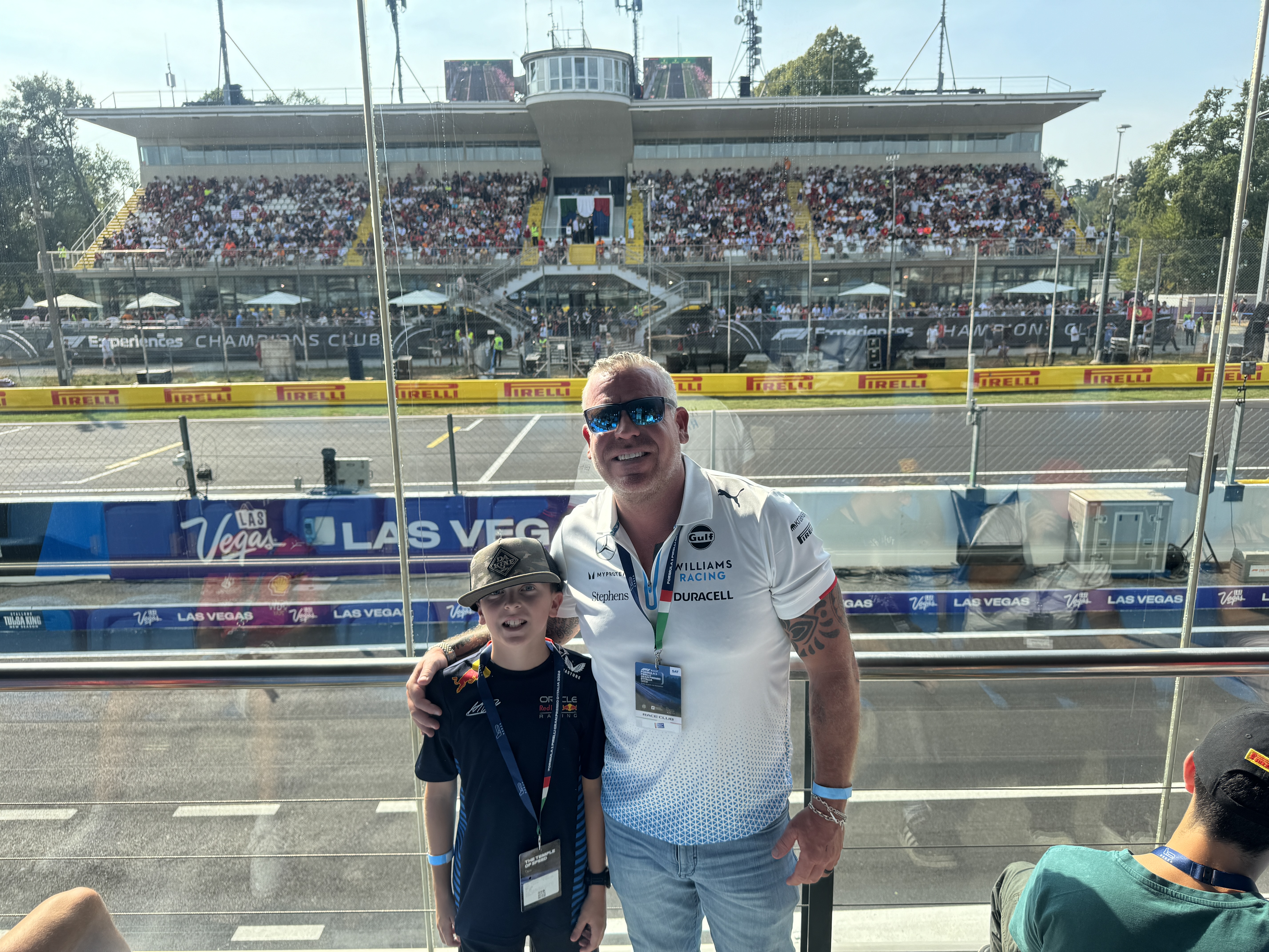 Aaron and Ace at the F1 Italian Grand Prix, Monza